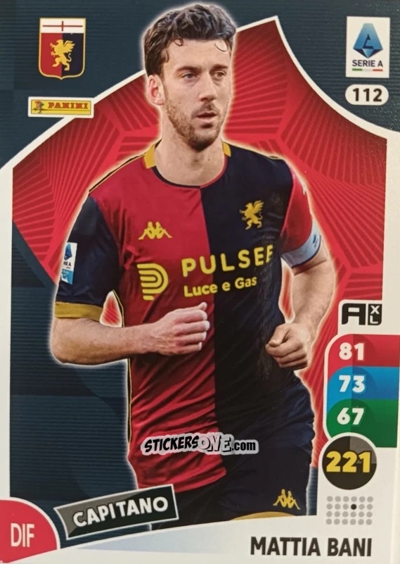 Sticker Mattia Bani - Calciatori 2025-2026. Adrenalyn Xl n. 112 - Panini