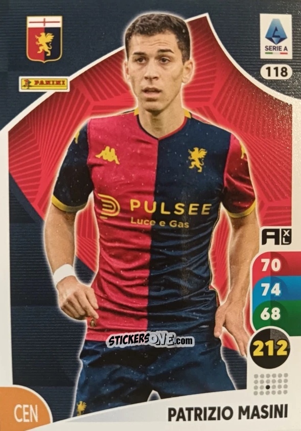 Sticker Patrizio Masini - Calciatori 2025-2026. Adrenalyn Xl n. 118 - Panini