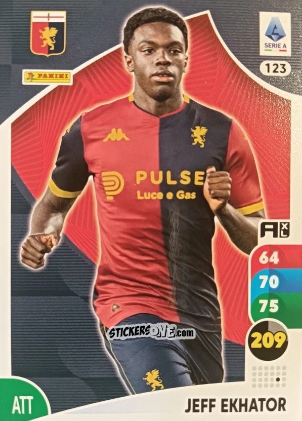 Sticker Jeff Ekhator - Calciatori 2025-2026. Adrenalyn Xl n. 123 - Panini