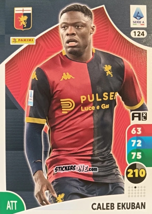 Sticker Caleb Ekuban - Calciatori 2025-2026. Adrenalyn Xl n. 124 - Panini
