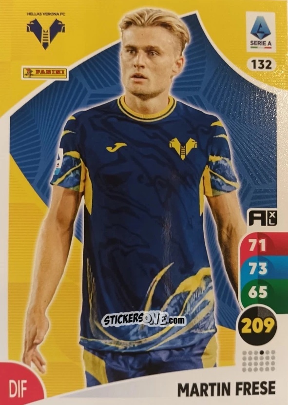 Cromo Martin Frese - Calciatori 2025-2026. Adrenalyn Xl n. 132 - Panini
