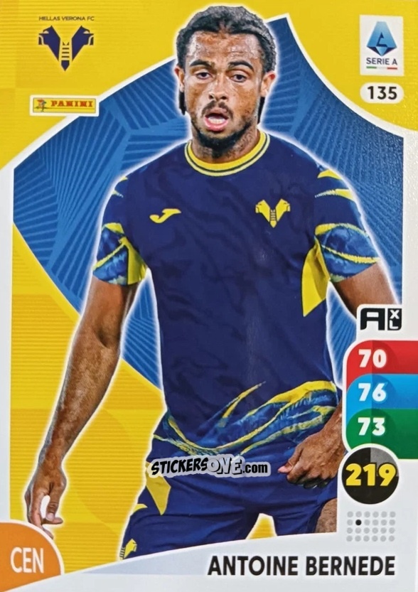 Cromo Antoine Bernède - Calciatori 2025-2026. Adrenalyn Xl n. 135 - Panini