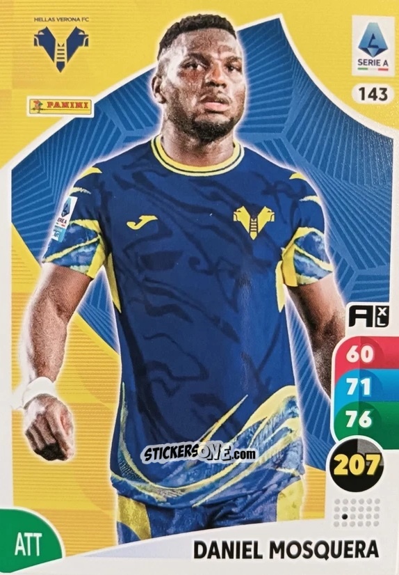 Sticker Daniel Mosquera - Calciatori 2025-2026. Adrenalyn Xl n. 143 - Panini