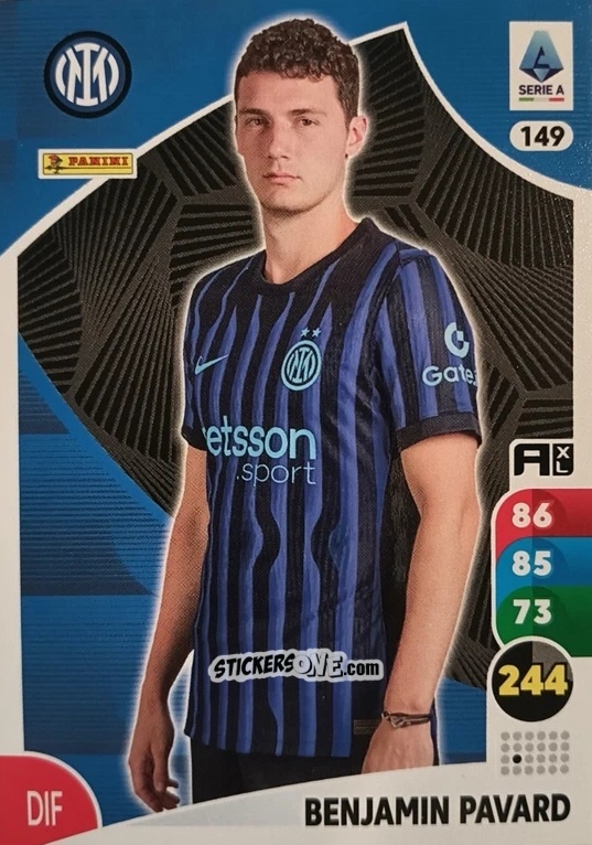 Figurina Benjamin Pavard - Calciatori 2025-2026. Adrenalyn Xl n. 149 - Panini