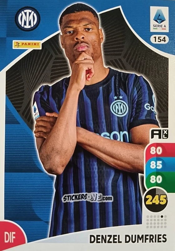 Figurina Denzel Dumfries - Calciatori 2025-2026. Adrenalyn Xl n. 154 - Panini