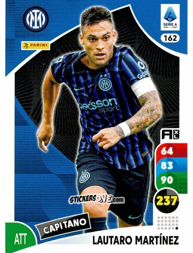 Sticker Lautaro Martínez - Calciatori 2025-2026. Adrenalyn Xl n. 162 - Panini