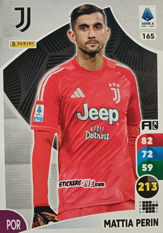 Sticker Mattia Perin - Calciatori 2025-2026. Adrenalyn Xl n. 165 - Panini
