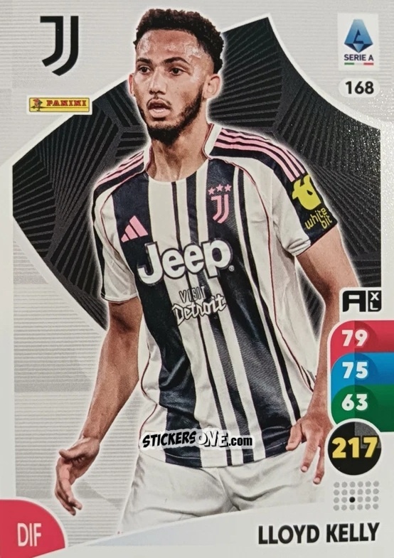 Figurina Lloyd Kelly - Calciatori 2025-2026. Adrenalyn Xl n. 168 - Panini
