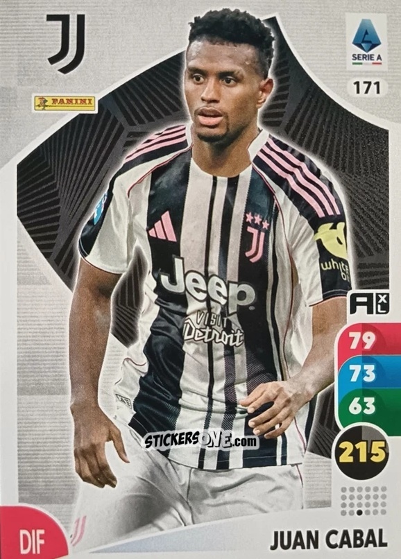 Figurina Juan Cabal - Calciatori 2025-2026. Adrenalyn Xl n. 171 - Panini