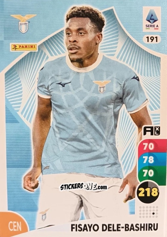 Sticker Fisayo Dele-Bashiru - Calciatori 2025-2026. Adrenalyn Xl n. 191 - Panini