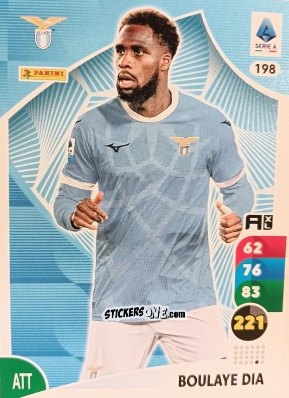 Sticker Boulaye Dia - Calciatori 2025-2026. Adrenalyn Xl n. 198 - Panini
