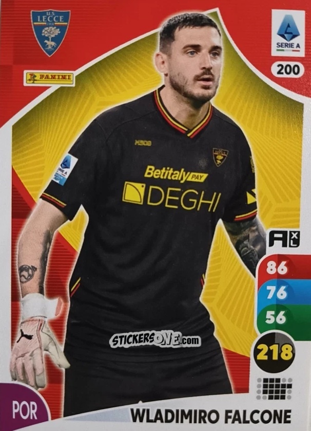 Sticker Wladimiro Falcone - Calciatori 2025-2026. Adrenalyn Xl n. 200 - Panini