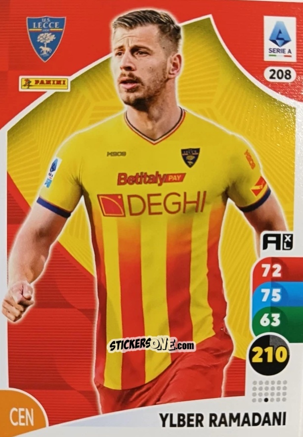 Sticker Ylber Ramadani - Calciatori 2025-2026. Adrenalyn Xl n. 208 - Panini