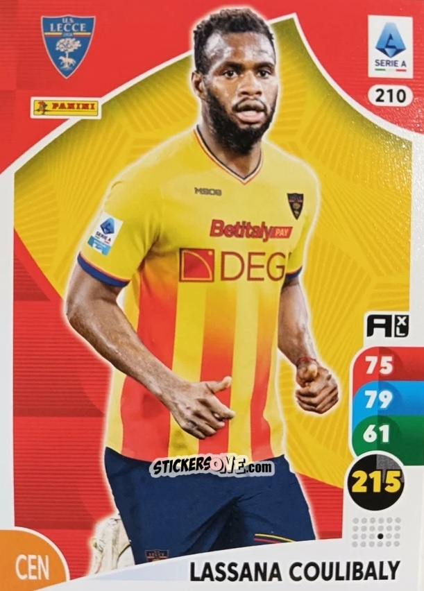 Cromo Lassana Coulibaly - Calciatori 2025-2026. Adrenalyn Xl n. 210 - Panini