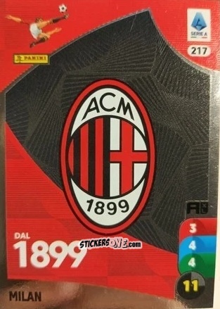 Sticker Logo - Calciatori 2025-2026. Adrenalyn Xl n. 217 - Panini