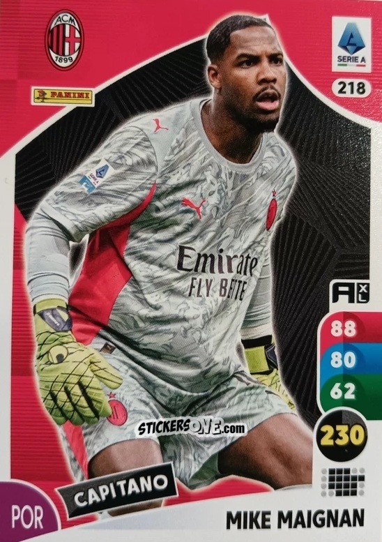 Cromo Mike Maignan - Calciatori 2025-2026. Adrenalyn Xl n. 218 - Panini