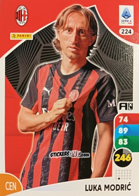 Cromo Luka Modrić - Calciatori 2025-2026. Adrenalyn Xl n. 224 - Panini