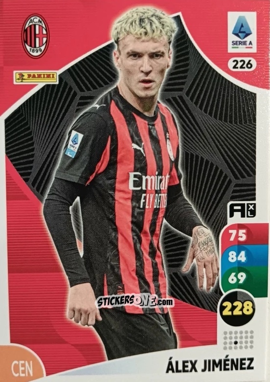 Sticker Álex Jiménez - Calciatori 2025-2026. Adrenalyn Xl n. 226 - Panini