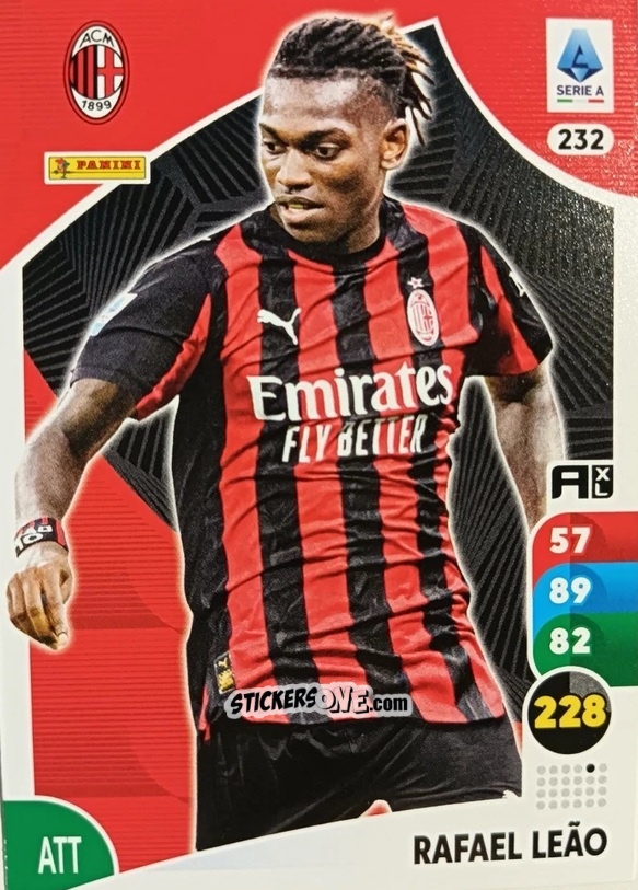 Figurina Rafael Leão - Calciatori 2025-2026. Adrenalyn Xl n. 232 - Panini