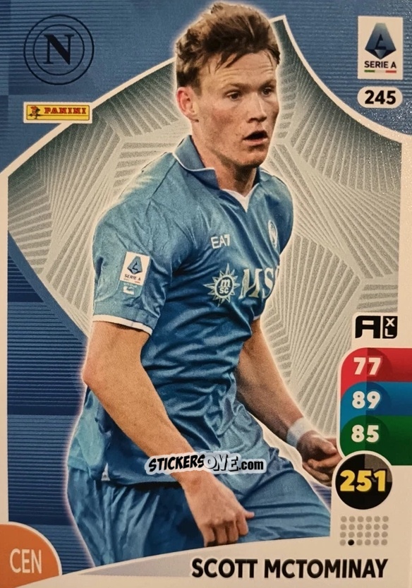 Cromo Scott McTominay - Calciatori 2025-2026. Adrenalyn Xl n. 245 - Panini