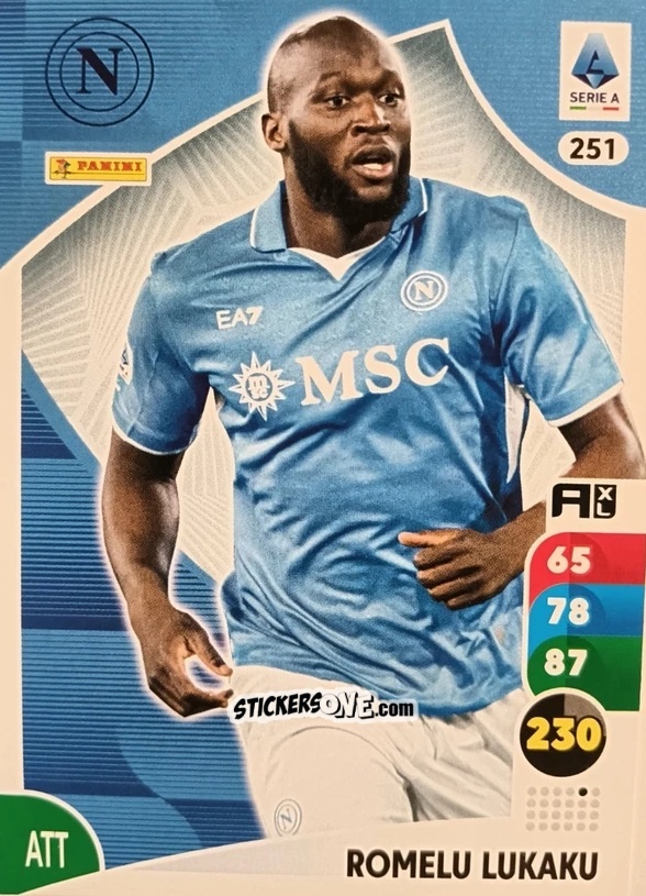 Figurina Romelu Lukaku - Calciatori 2025-2026. Adrenalyn Xl n. 251 - Panini