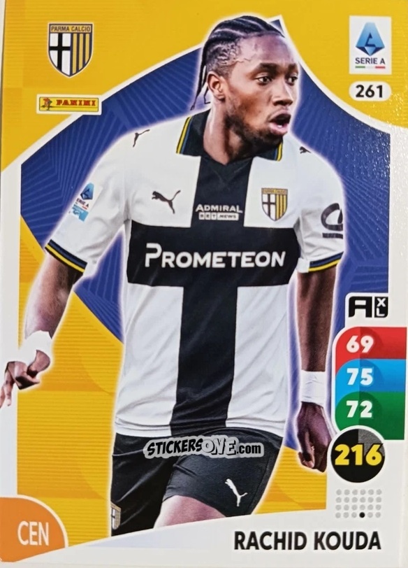 Figurina Rachid Kouda - Calciatori 2025-2026. Adrenalyn Xl n. 261 - Panini