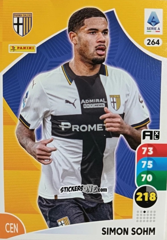 Sticker Simon Sohm - Calciatori 2025-2026. Adrenalyn Xl n. 264 - Panini