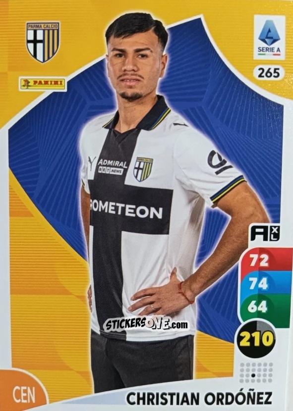 Figurina Christian Ordóñez - Calciatori 2025-2026. Adrenalyn Xl n. 265 - Panini