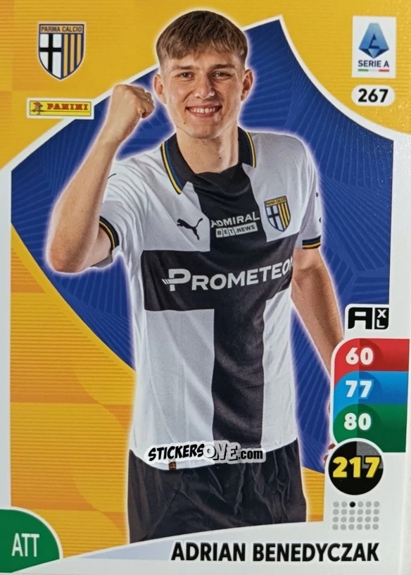 Sticker Adrian Benedyczak - Calciatori 2025-2026. Adrenalyn Xl n. 267 - Panini