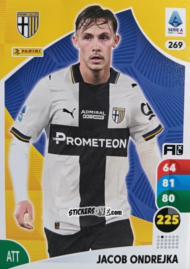 Figurina Jacob Ondrejka - Calciatori 2025-2026. Adrenalyn Xl n. 269 - Panini