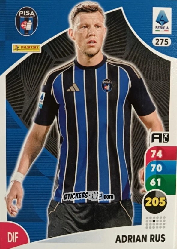 Sticker Adrian Rus - Calciatori 2025-2026. Adrenalyn Xl n. 275 - Panini