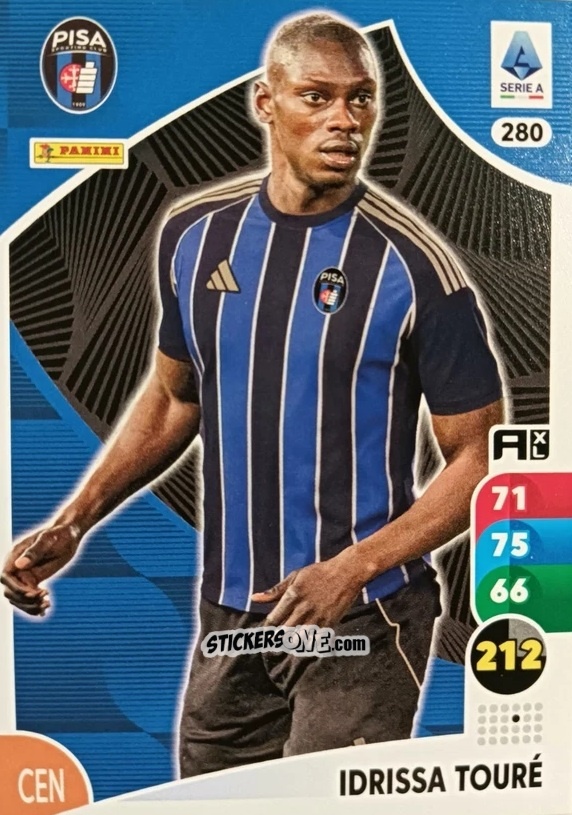 Cromo Idrissa Touré - Calciatori 2025-2026. Adrenalyn Xl n. 280 - Panini