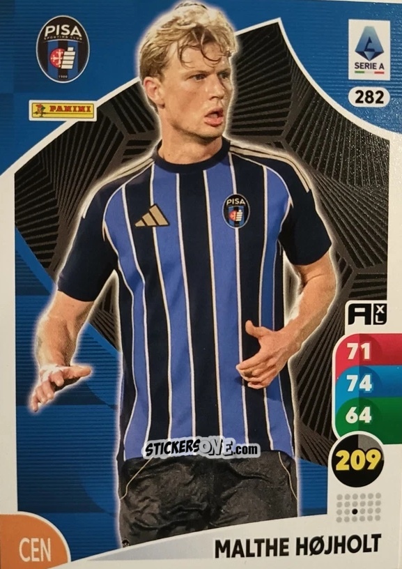 Sticker Malthe Højholt - Calciatori 2025-2026. Adrenalyn Xl n. 282 - Panini