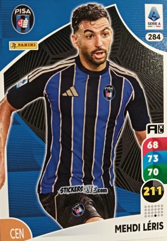 Sticker Mehdi Léris - Calciatori 2025-2026. Adrenalyn Xl n. 284 - Panini