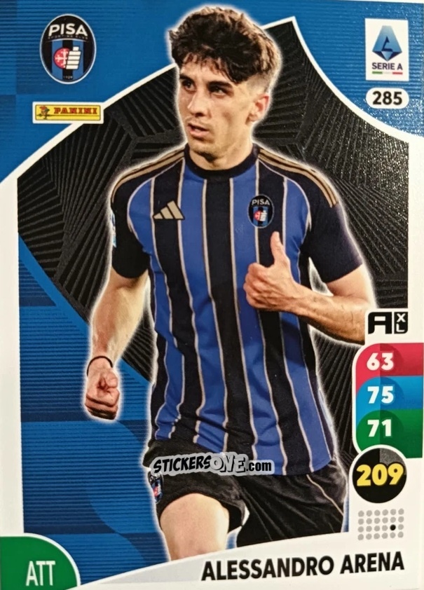 Sticker Alessandro Arena - Calciatori 2025-2026. Adrenalyn Xl n. 285 - Panini