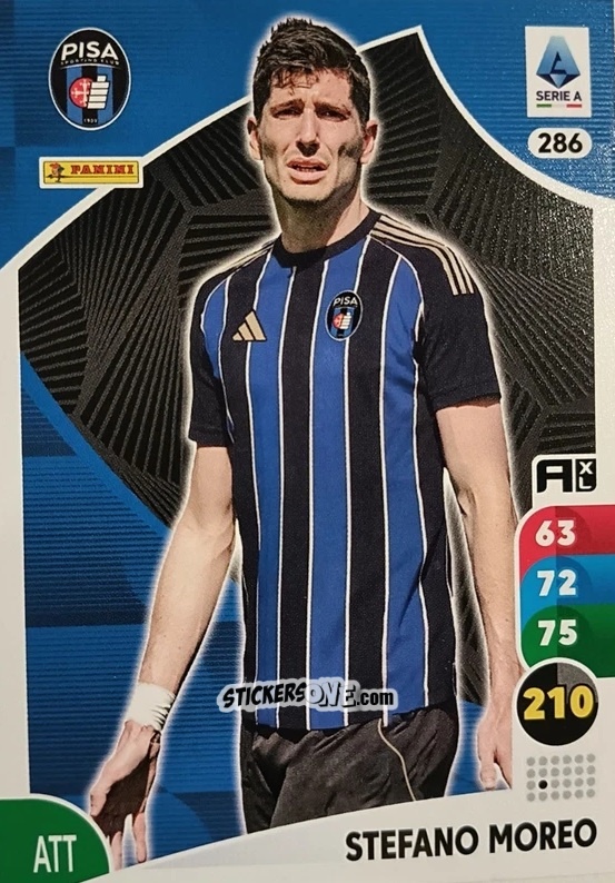 Sticker Stefano Moreo - Calciatori 2025-2026. Adrenalyn Xl n. 286 - Panini