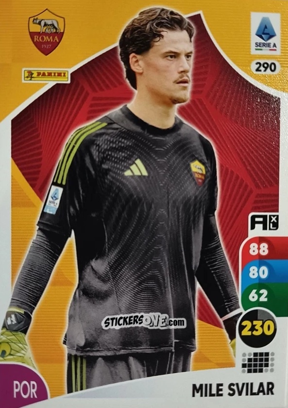 Figurina Mile Svilar - Calciatori 2025-2026. Adrenalyn Xl n. 290 - Panini