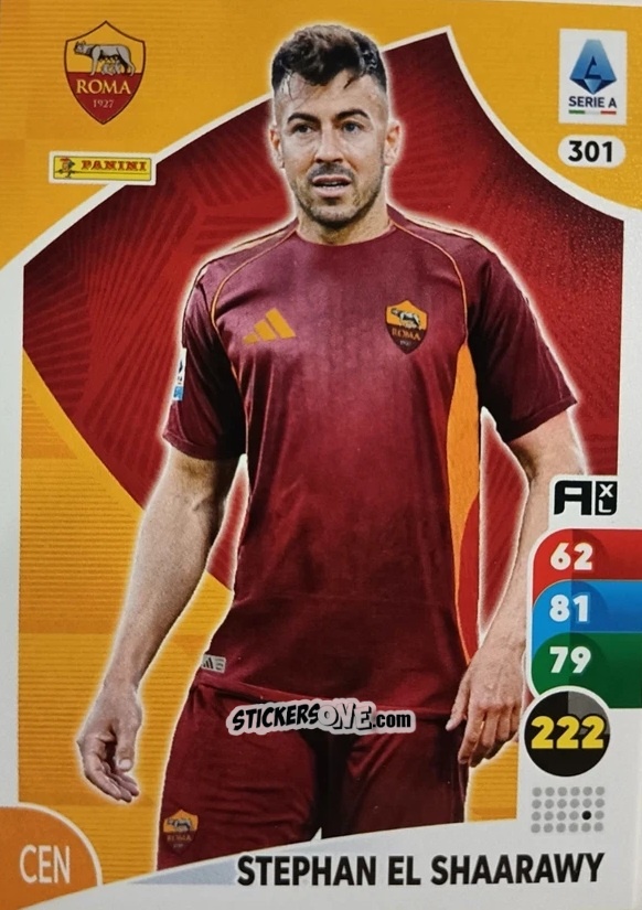 Sticker Stephan El Shaarawy - Calciatori 2025-2026. Adrenalyn Xl n. 301 - Panini