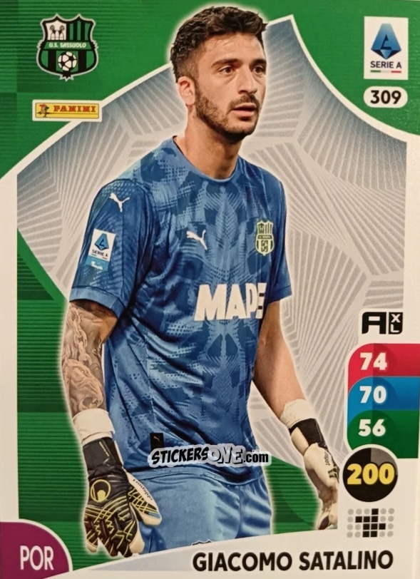 Sticker Giacomo Satalino - Calciatori 2025-2026. Adrenalyn Xl n. 309 - Panini