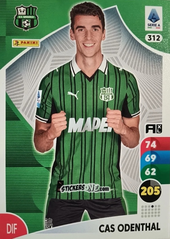 Sticker Cas Odenthal - Calciatori 2025-2026. Adrenalyn Xl n. 312 - Panini
