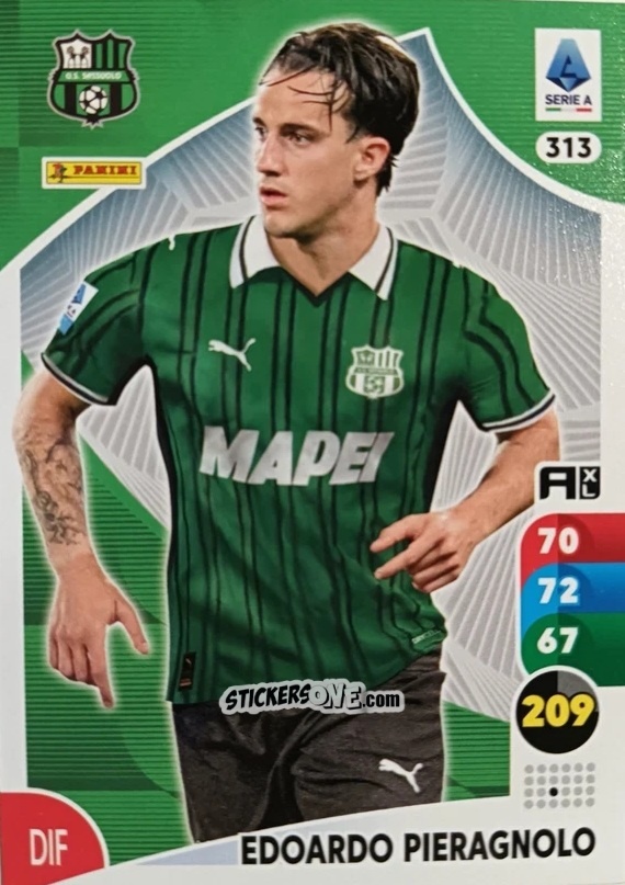Sticker Edoardo Pieragnolo - Calciatori 2025-2026. Adrenalyn Xl n. 313 - Panini