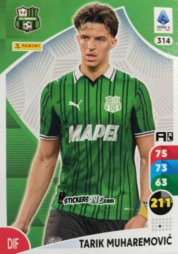 Cromo Tarik Muharemović - Calciatori 2025-2026. Adrenalyn Xl n. 314 - Panini