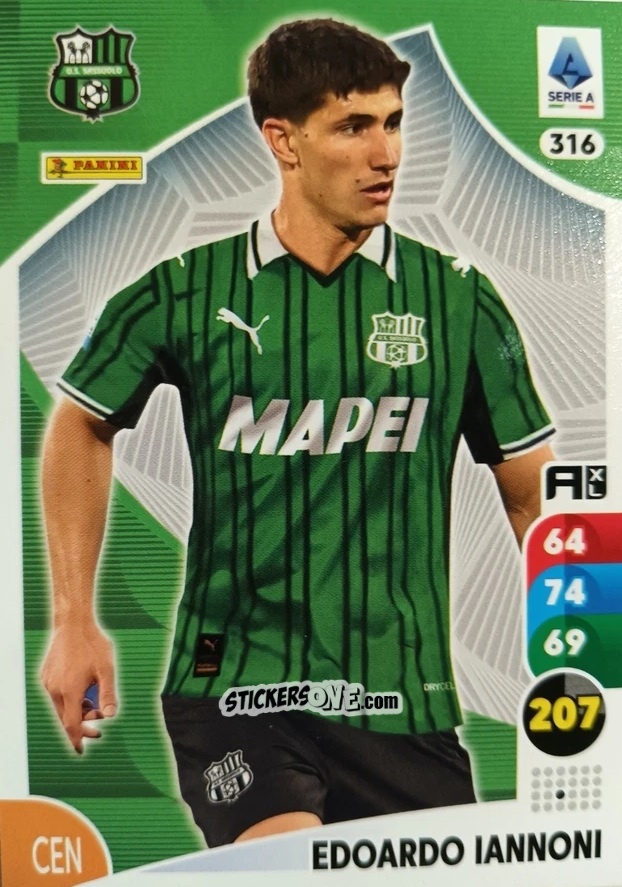 Sticker Edoardo Iannoni - Calciatori 2025-2026. Adrenalyn Xl n. 316 - Panini