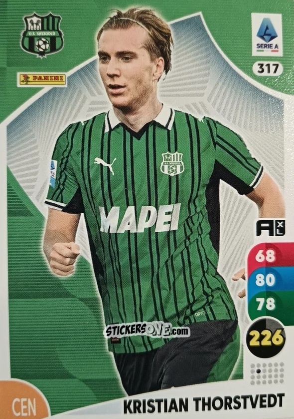 Sticker Kristian Thorstvedt - Calciatori 2025-2026. Adrenalyn Xl n. 317 - Panini