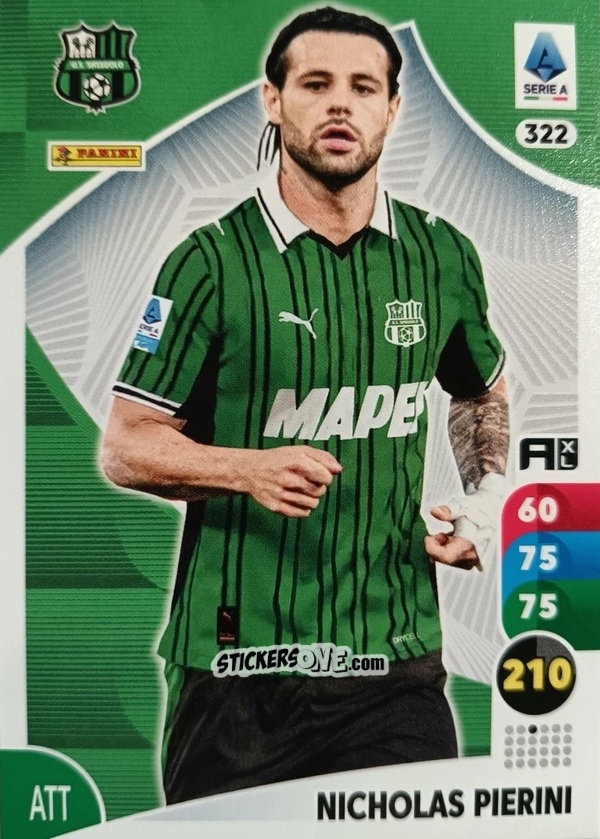 Sticker Nicholas Pierini - Calciatori 2025-2026. Adrenalyn Xl n. 322 - Panini