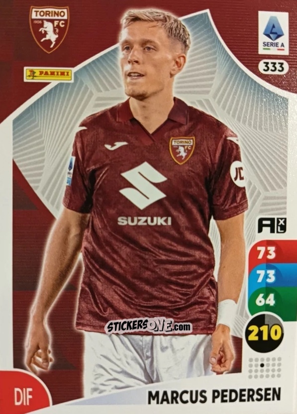 Figurina Marcus Pedersen - Calciatori 2025-2026. Adrenalyn Xl n. 333 - Panini