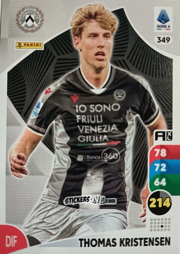 Figurina Thomas Kristensen - Calciatori 2025-2026. Adrenalyn Xl n. 349 - Panini