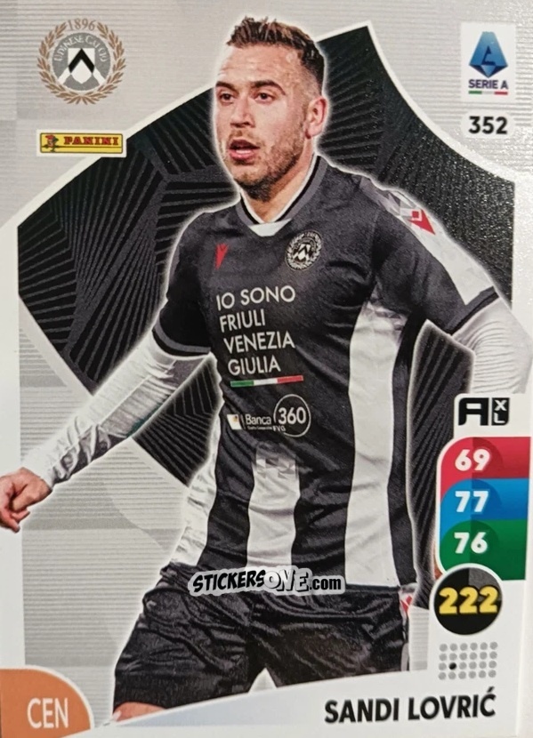 Sticker Sandi Lovrić - Calciatori 2025-2026. Adrenalyn Xl n. 352 - Panini