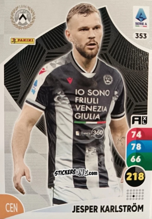 Sticker Jesper Karlström - Calciatori 2025-2026. Adrenalyn Xl n. 353 - Panini