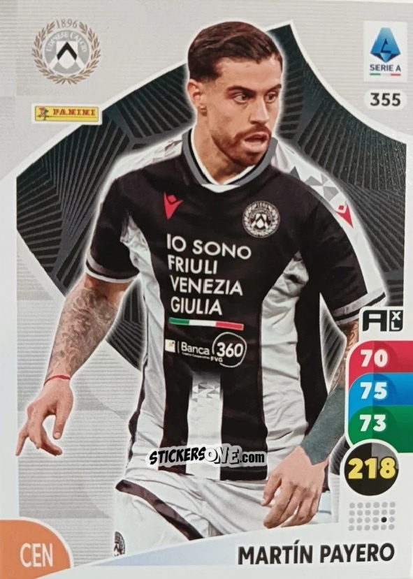 Sticker Martin Payero - Calciatori 2025-2026. Adrenalyn Xl n. 355 - Panini